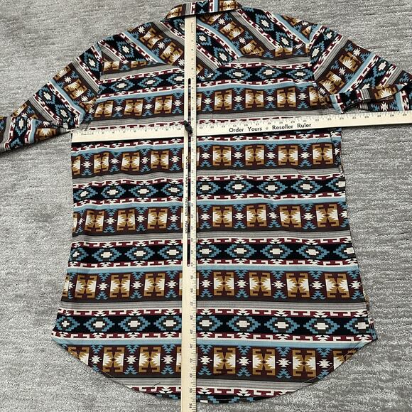 Rock & Roll Denim Modern Aztec Western Men’s Shirt - Picture 12 of 14